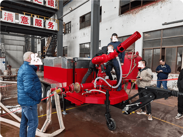 Өртке қарсы көбік мониторының тіркеме үлгісі аяқталды.